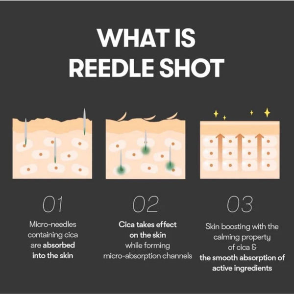 Texture di VT Cosmetics Reedle Shot 100 50 ml: formula leggera con micro-attivi, si assorbe rapidamente lasciando la pelle levigata.