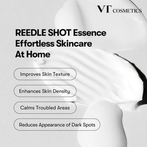 Texture di VT Cosmetics Reedle Shot 100 50 ml: formula leggera con micro-attivi, si assorbe rapidamente lasciando la pelle levigata.