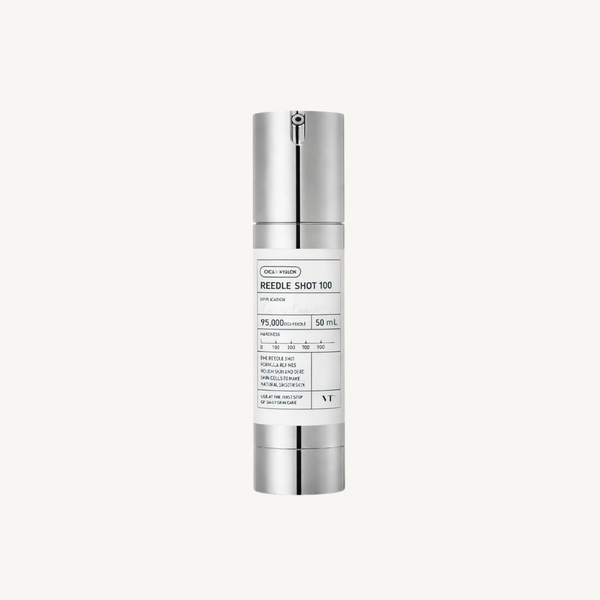 VT Cosmetics Reedle Shot 100 50 ml, siero innovativo per migliorare la texture della pelle, favorire il rinnovamento cellulare e migliorare l'assorbimento dei trattamenti successivi.