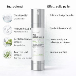 Ingredienti VT Cosmetics Reedle Shot 50 siero coreano concentrato per pelle idratata e luminosa