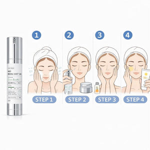 Modo di uso VT Cosmetics Reedle Shot 50 siero coreano concentrato per pelle idratata e luminosa